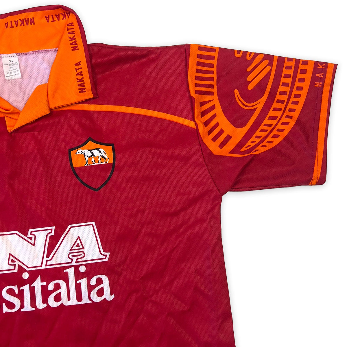 Vintage Premier League Hidetoshi Nakata Ina Assitalia Roma Soccer Fan Jersey - Sugoi JDM