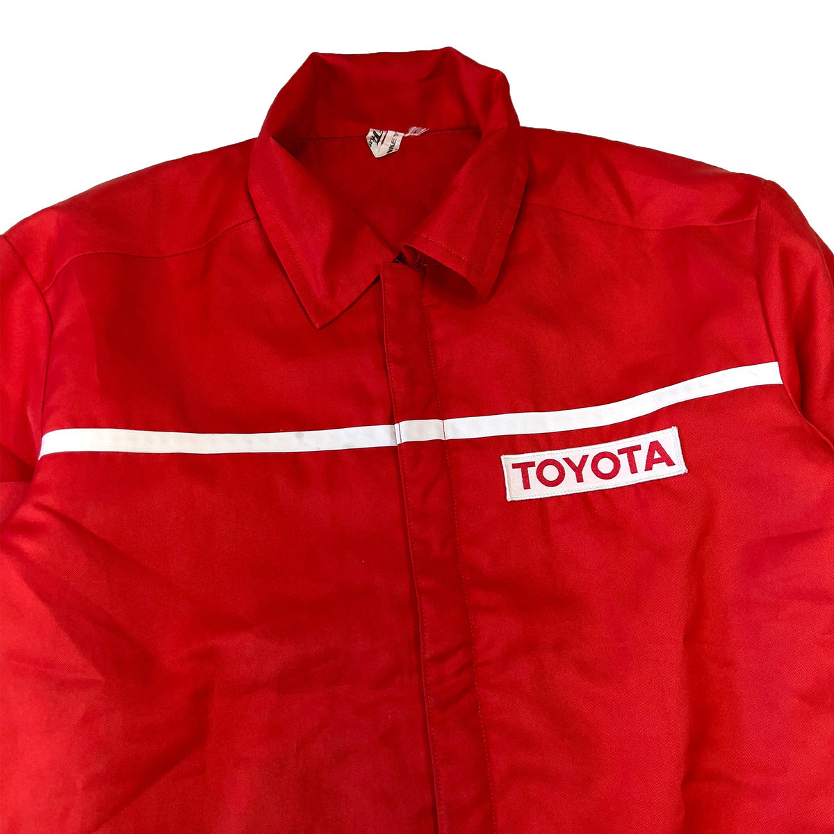 Vintage Showa Era Japan JDM Toyota Tecno Mechanics Long Jacket Red - Sugoi JDM