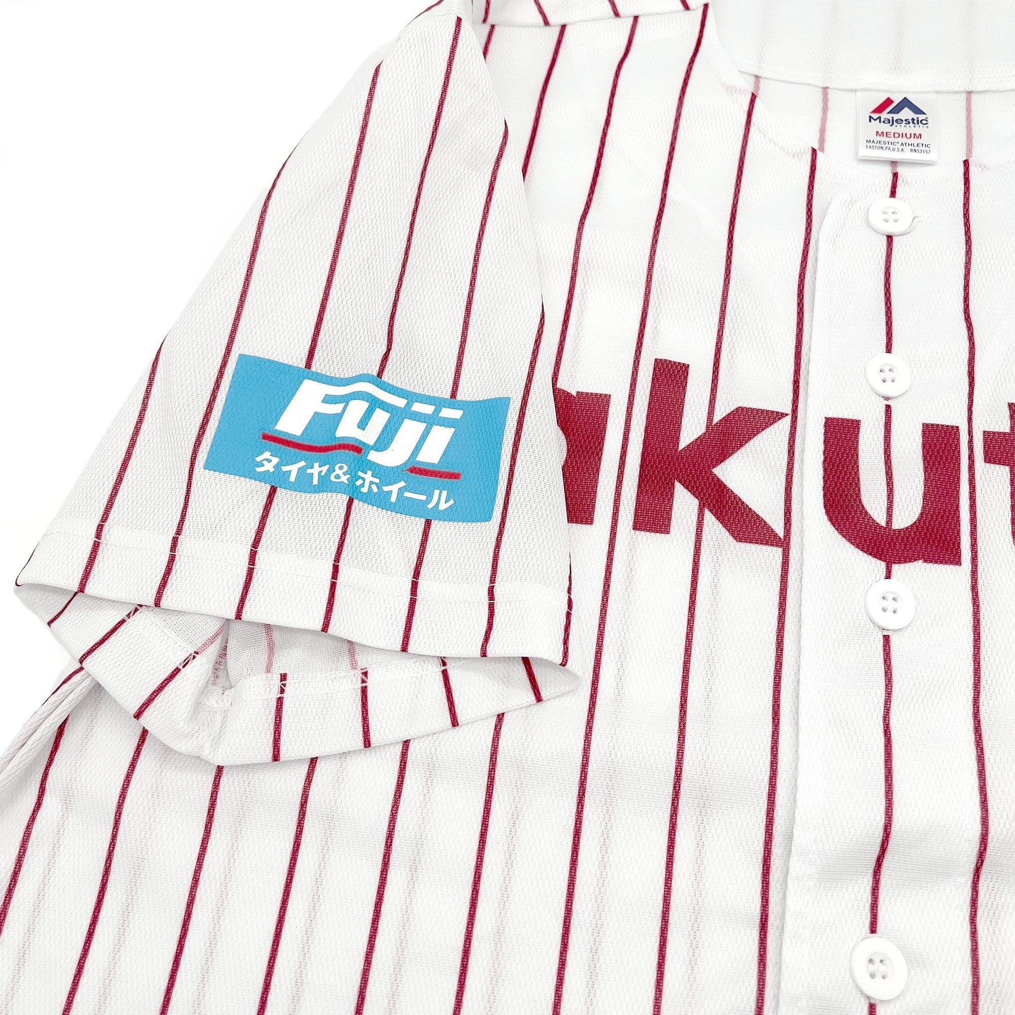 KimonomonoMY Vintage Style Majestic Rakuten NPB Japan Baseball Jersey Shirt Button Up Inspired Designer Streetwear Fits Size M Y1081J