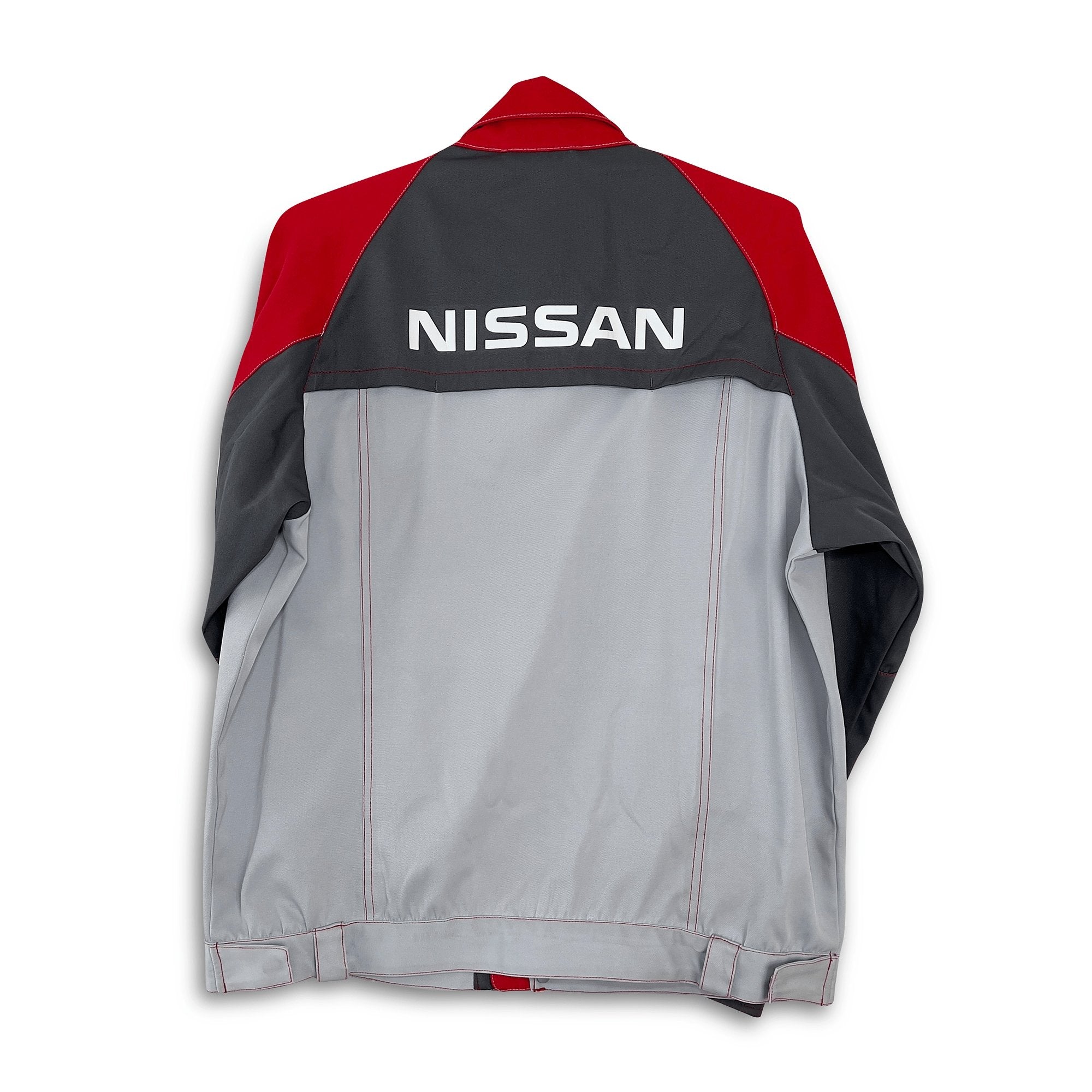 Genuine Retro JDM Workwear Nissan Japan Mechanic Jacket Coat Red 