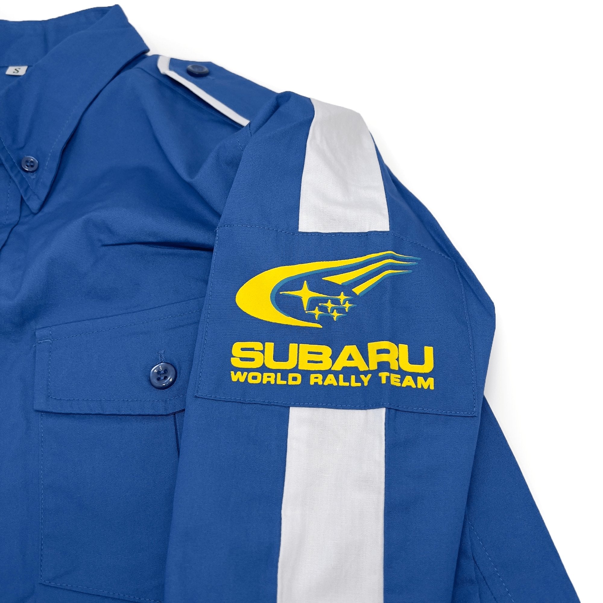 Japan JDM Subaru World Rally Team WRC STi Button Up Long Sleeve Shirt