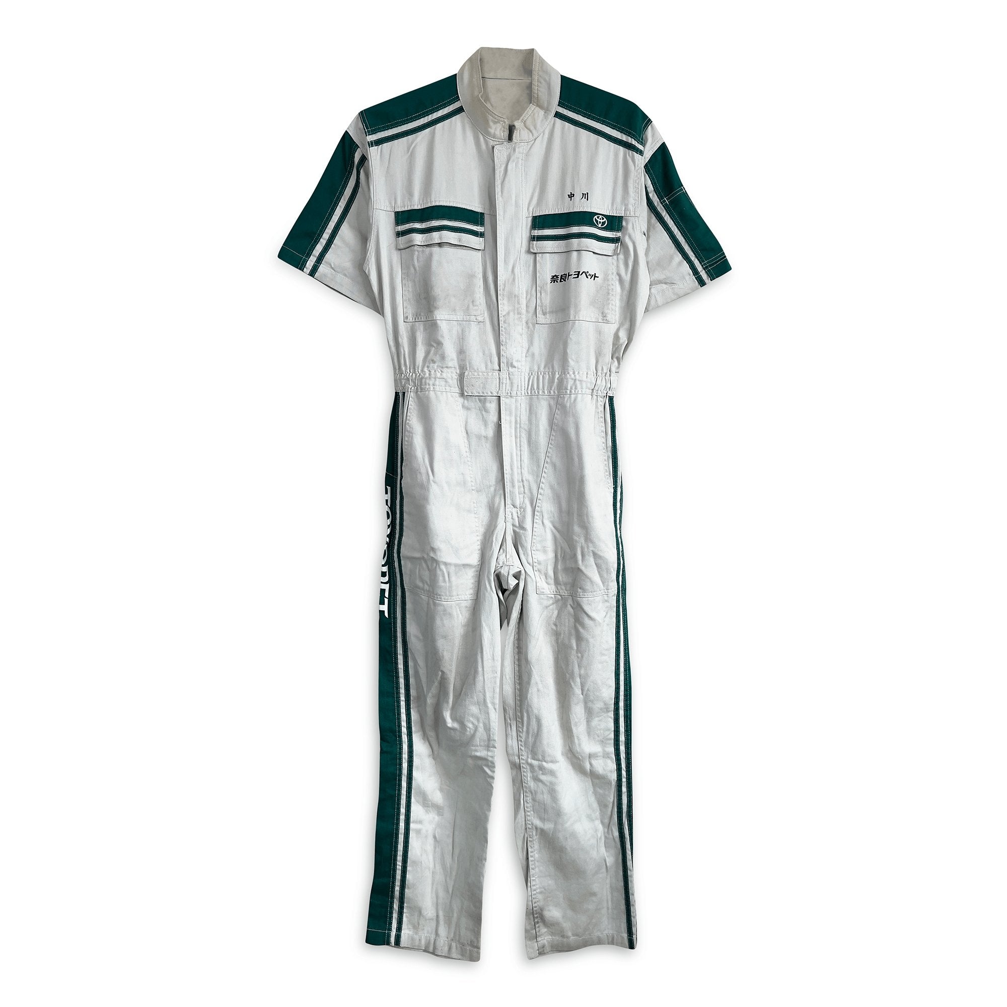 JDM Retro Toyota Toyopet Tecno Short Sleeve Coveralls Tsunagi 