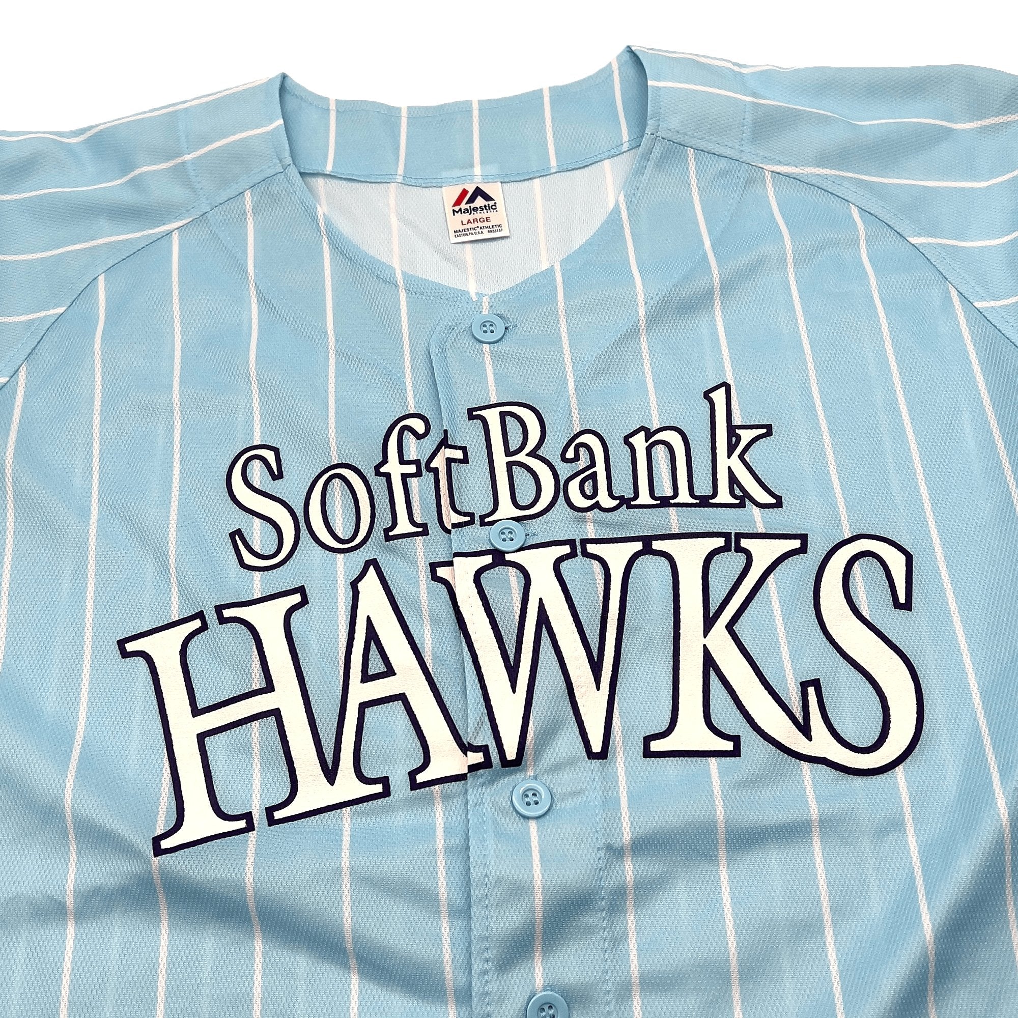 Retro NPB Japan Softbank Hawks 20th 70th Anniversary Baseball Jersey Yellow S