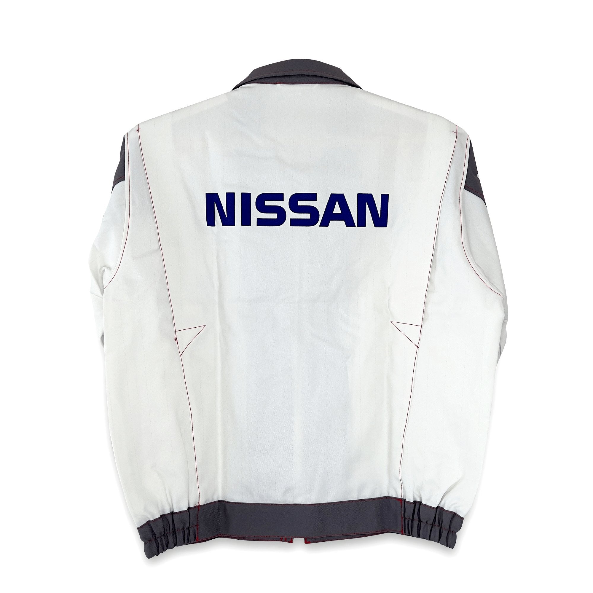 New JDM Retro Rare Japan Nissan Genuine Parts Staff Jacket White 