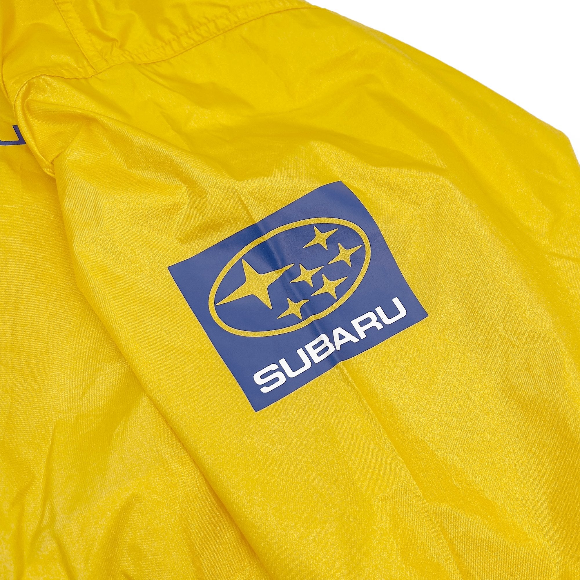 New Retro Genuine JDM Japan Subaru WRC Team Staff Jacket Yellow