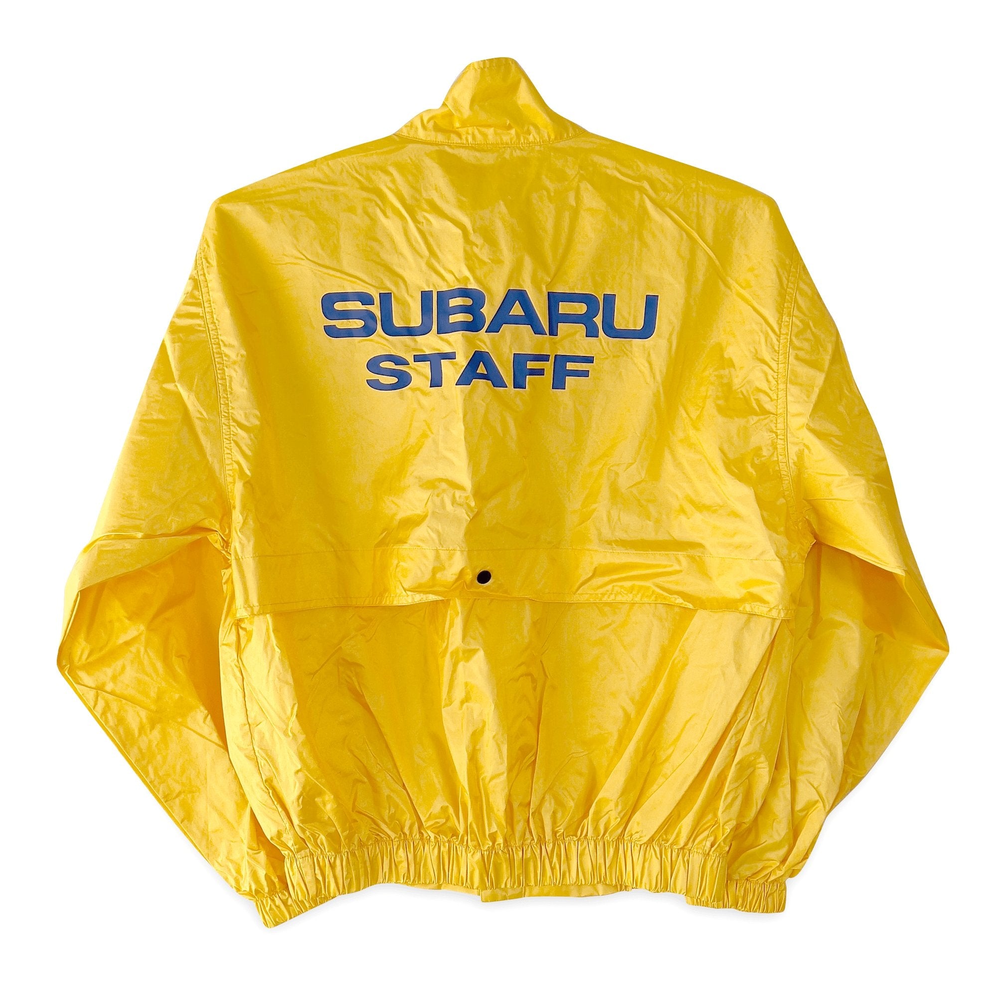 New Retro Genuine JDM Japan Subaru WRC Team Staff Jacket Yellow