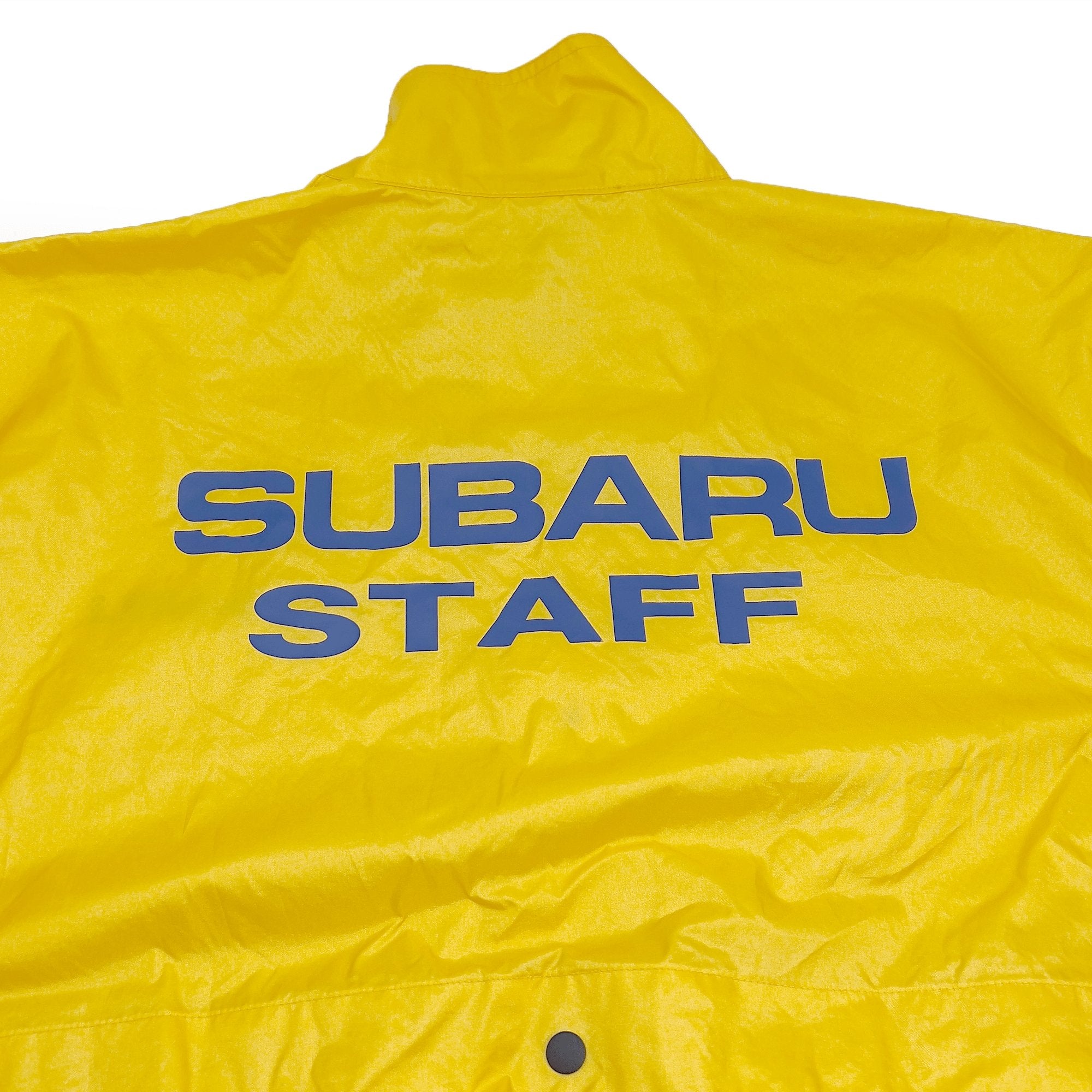 New Retro Genuine JDM Japan Subaru WRC Team Staff Jacket Yellow