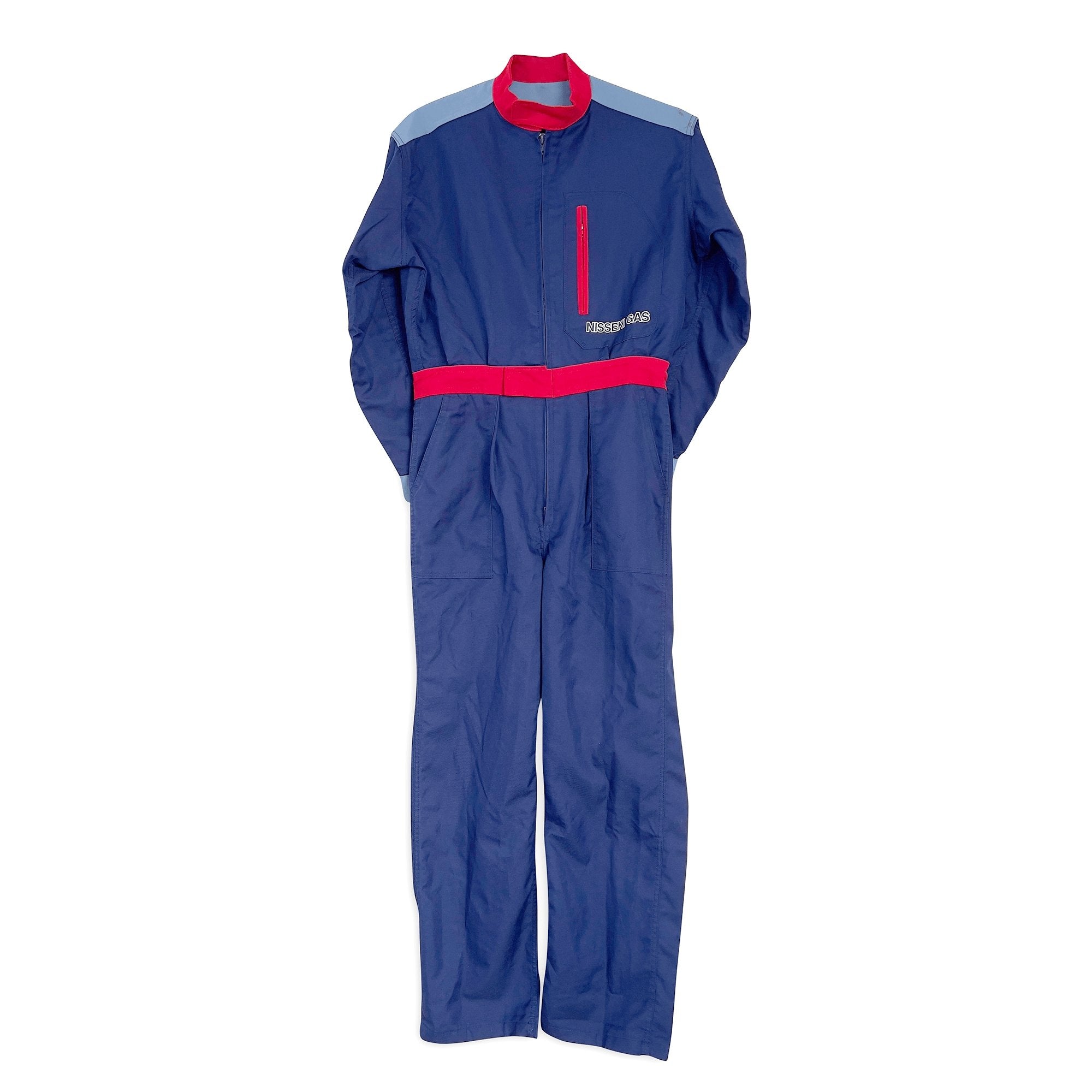 New Retro JDM Japan Nisseki Auto Mechanic Jumpsuit Coveralls Tsunagi Blue –  Sugoi JDM