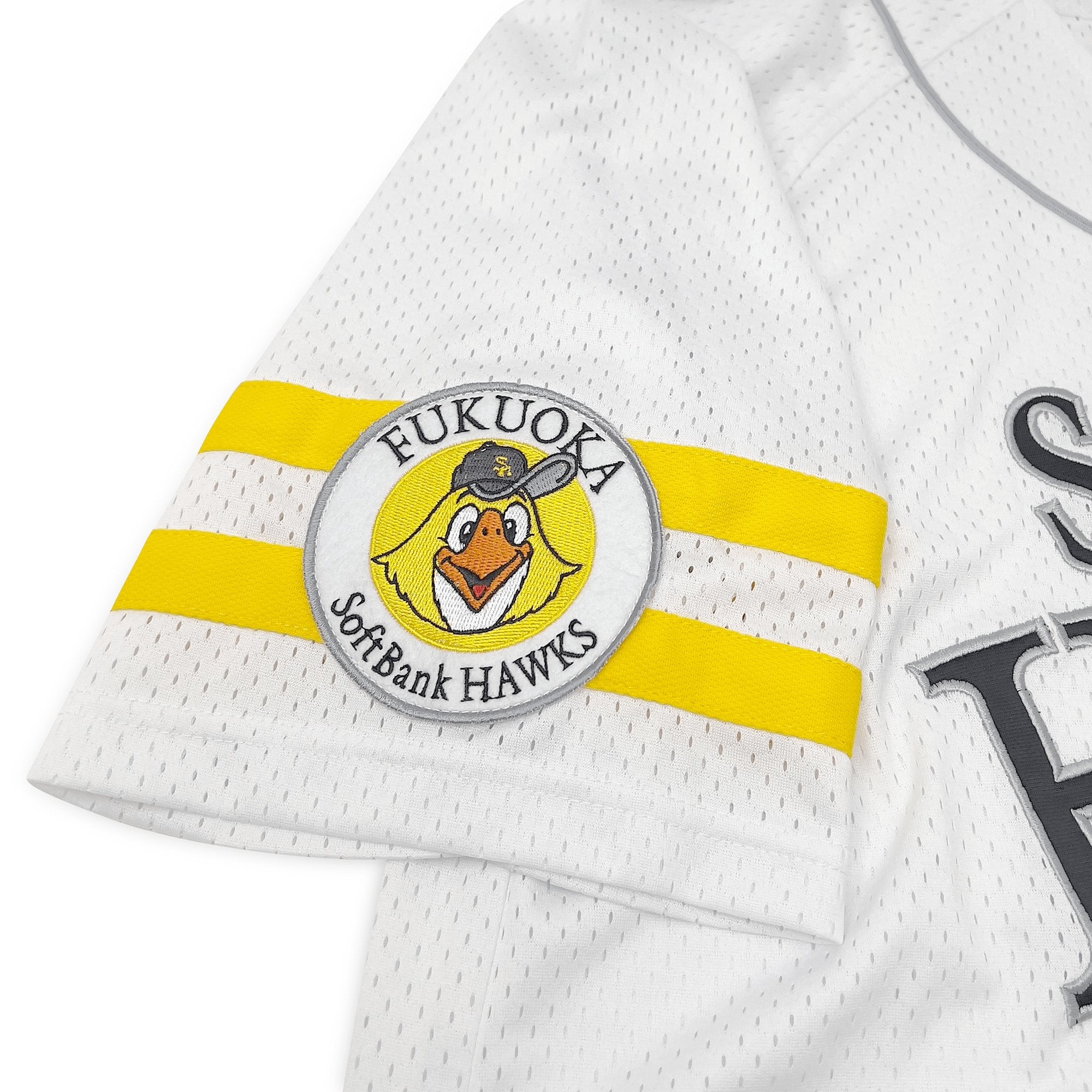 Mizuno Club Hawks NPB Japan Softbank Hawks Baseball Knit Jersey White