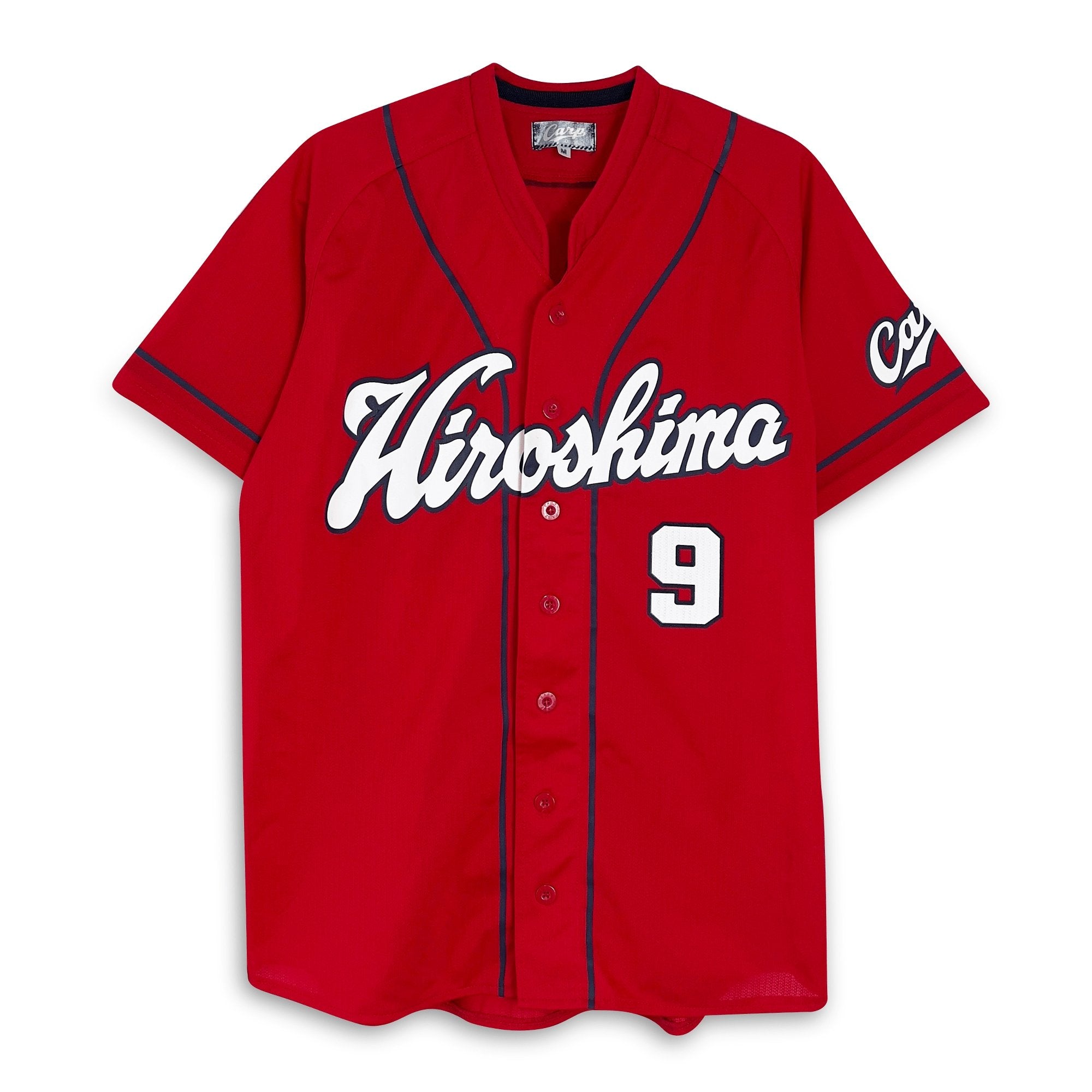 Official Retro NPB Japan Hiroshima Carp Baseball Jersey Yoshihiro Maru #9 L