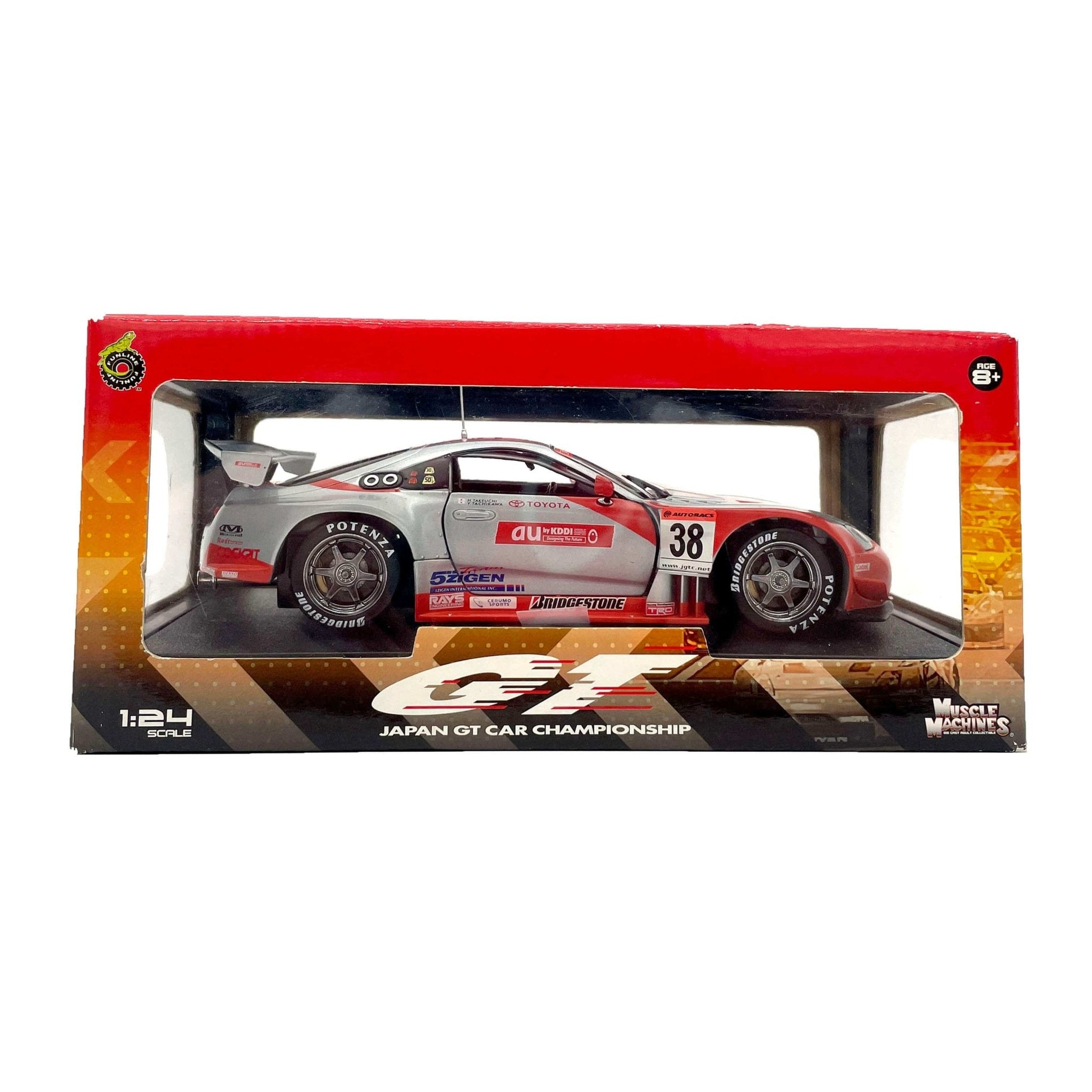 Rare Muscle Machines 2003 Japan Super GT Race Car au Cerumo Supra Diecast  1:24