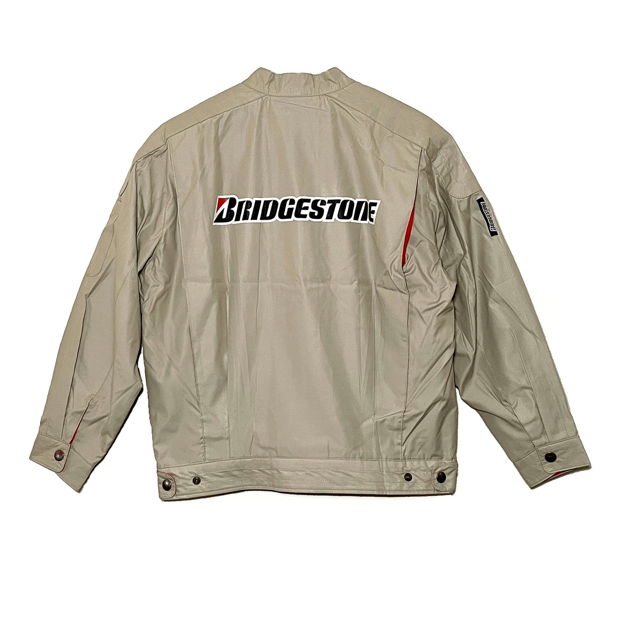 Rare Retro New JDM Bridgestone Racing Pit Uniform Jacket Brown