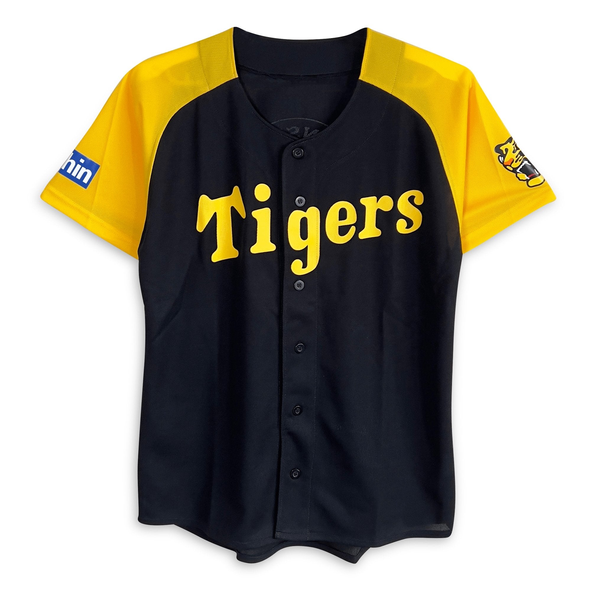 Retro Japan Hanshin Tigers Logo Baseball Fan Club Light Jersey Black