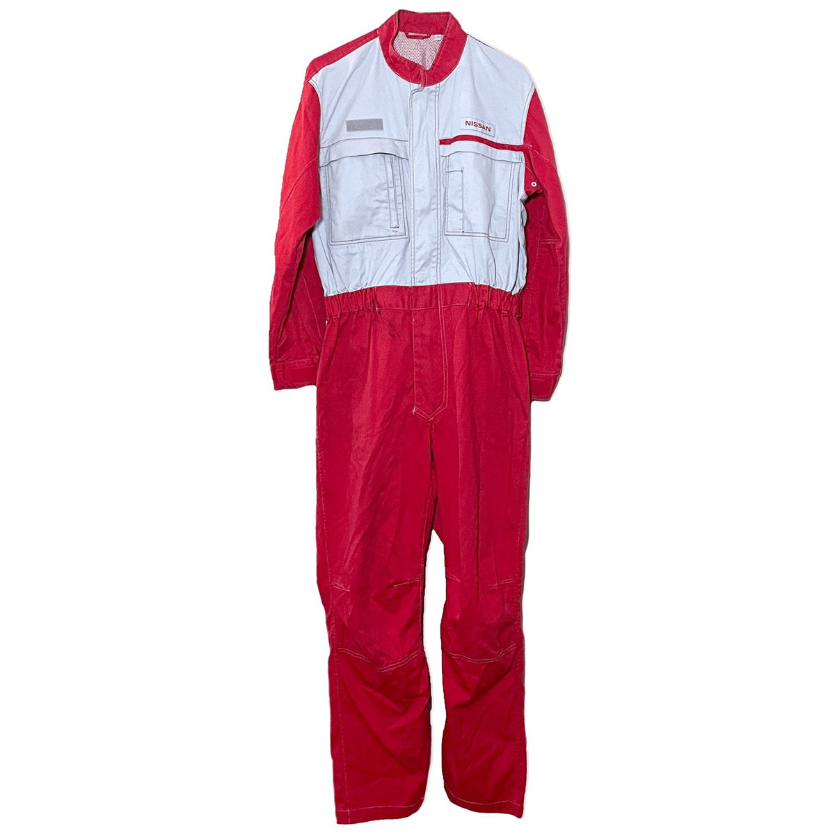 Retro Japan JDM Nissan Tsunagi Mechanics Jumpsuit Coverall Uniform Red 2L